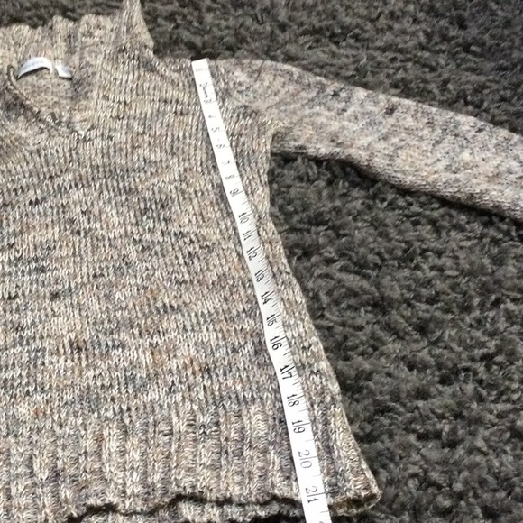 Liz Claiborne long sleeve zip V-neck multicolor sweater top - Picture 4 of 5